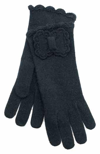 Portolano Scalloped Edge Knit Gloves