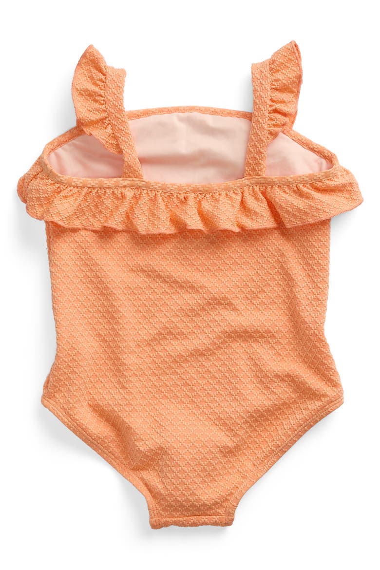 Frill Swimsuit, Alternate, color, Coral