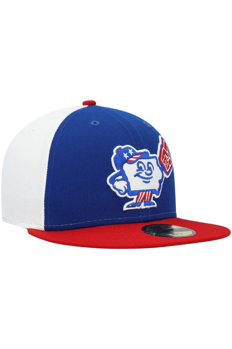 Men's New Era Blue Iowa Cubs Theme Night 59FIFTY Fitted Hat, Alternate, color, Blue