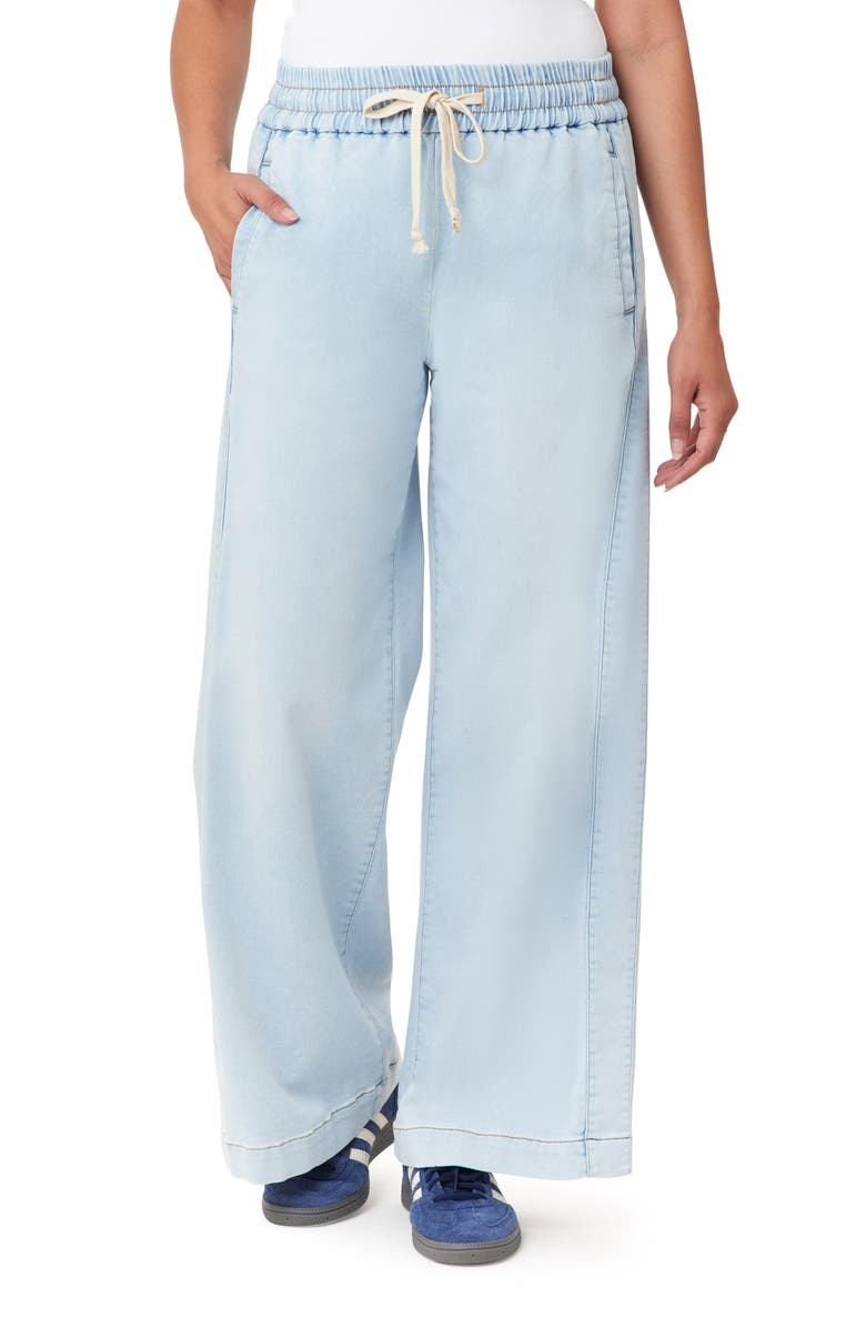 Kensie Ultra High Waist Relaxed Fit Denim Pants, Alternate, color, New Castle