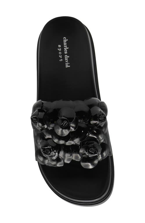 Charles By Charles David Phoetic Flatform Slide Sandal In Black