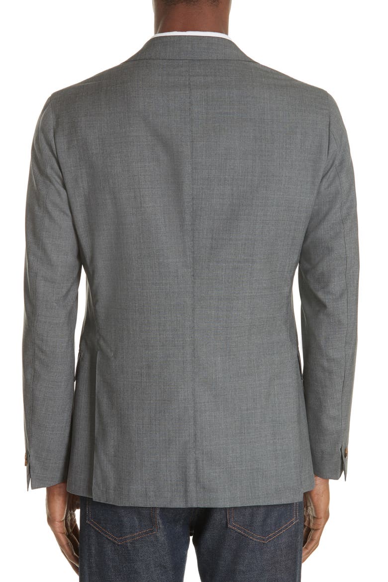 Slim Fit Wool Blazer, Alternate, color, GREY MELANGE