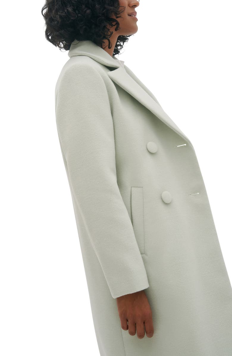 Noize Double Breasted Coat, Alternate, color, Seagreen