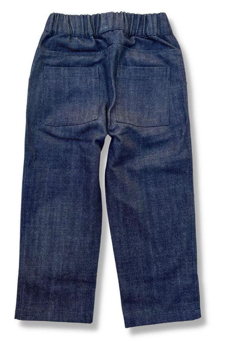 Kids' Organic Heavyweight Cotton Denim Jules Jeans, Alternate, color, Heavyweight Denim