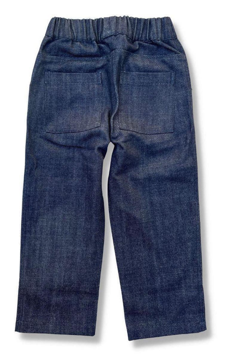 Jackalo Kids' Organic Heavyweight Cotton Denim Jules Jeans, Alternate, color, Heavyweight Denim