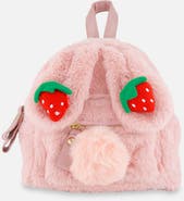 Deux par Deux Bunny Strawberry Detail Zipper Bag