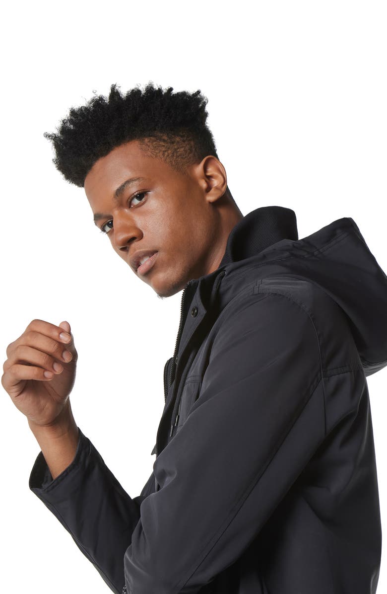 Andrew Marc Marc New York Zenith Hooded Shirt Jacket, Alternate, color, 