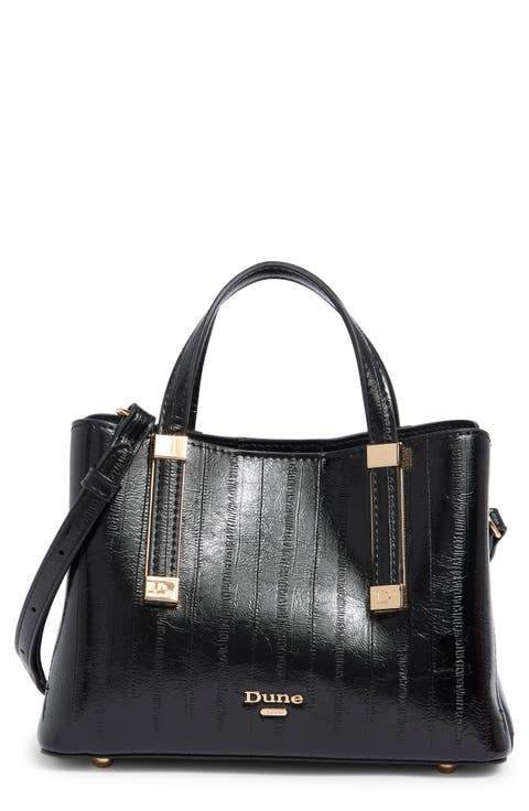 Dinky Dorrie Faux Leather Satchel