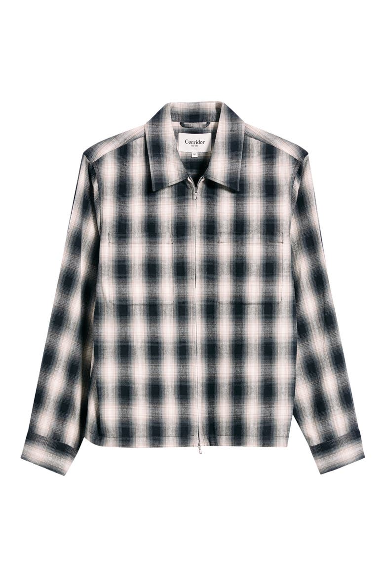 Zoclao Zip Front Shirt Jacket, Main, color, BLK