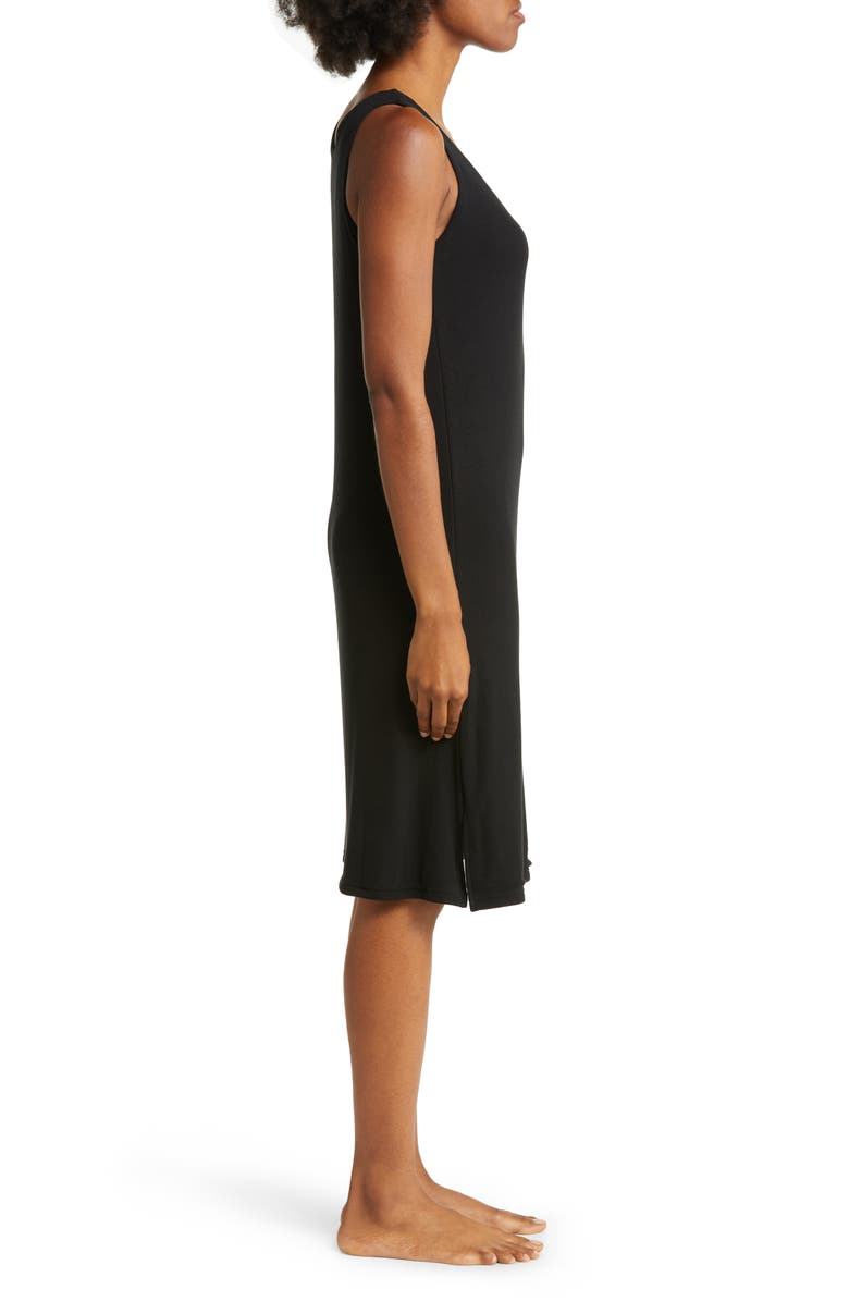 Cozy Earth Rib Knit Nightgown, Alternate, color, Black
