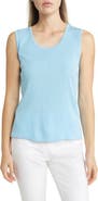 Ming Wang Scoop Neck Sweater Tank