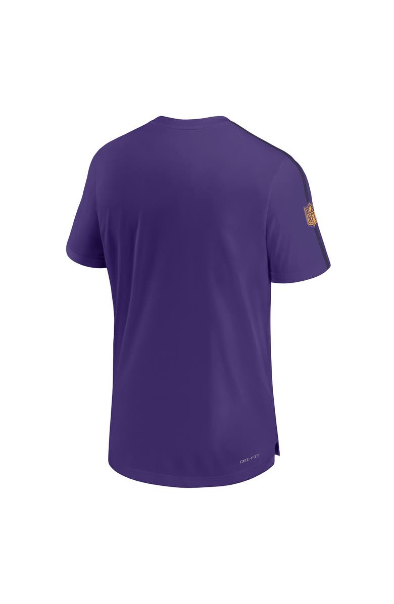 Nike Men's Nike Purple Minnesota Vikings 2024 Sideline Coach UV Performance T-Shirt, Alternate, color, 