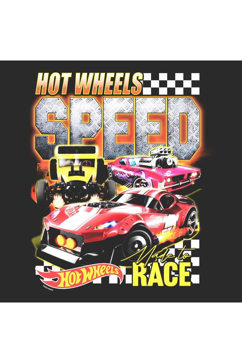 Men's Hot Wheels Speed Made to Race  Graphic T-Shirt, Alternate, color, Charcoal