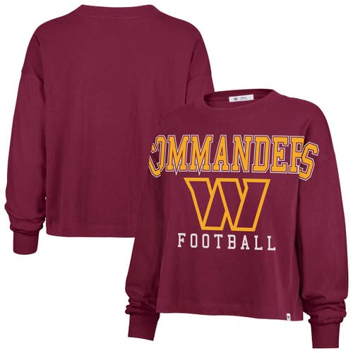 47 Brand '47 Burgundy Washington Commanders Outreach City Oversized Long Sleeve T-shirt