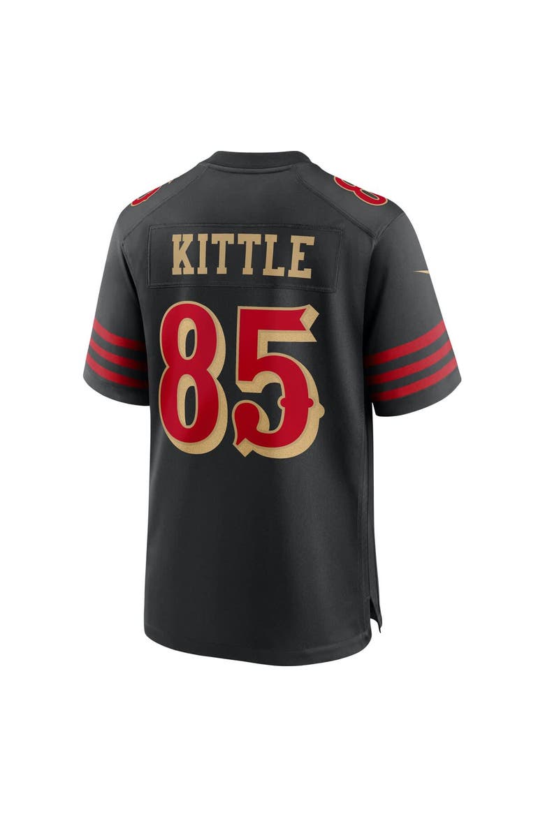 Men's Nike George Kittle Black San Francisco 49ers 2025 Rivalries Collection Game Jersey, Alternate, color, Black
