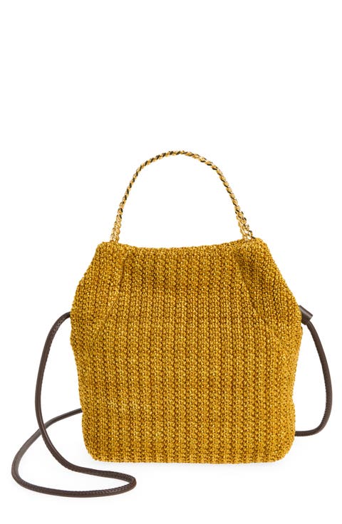 Small Woven Slouch Bag