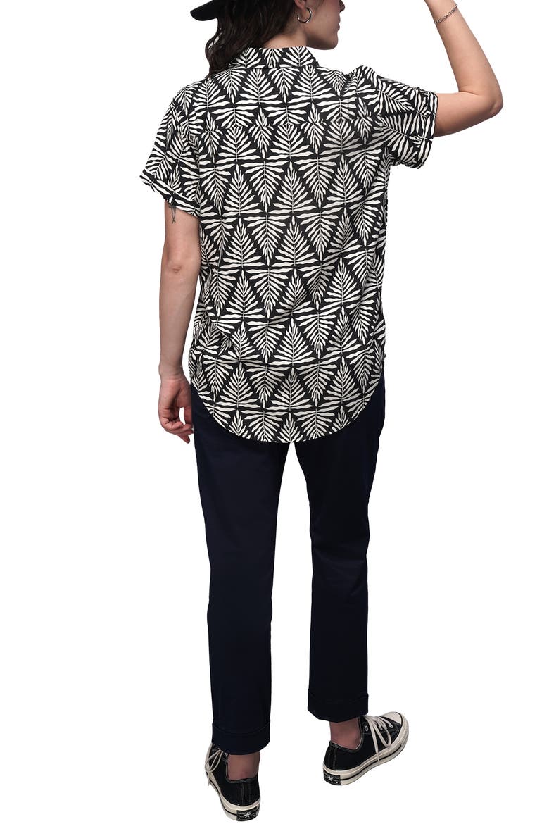 The Empower Button Up, Alternate, color, FERN MAZE BLACK/WHITE