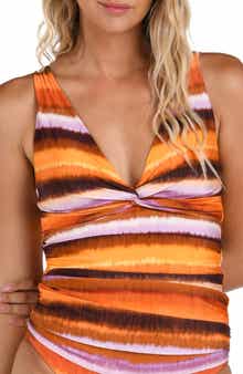 La Blanca Horizon Twist Front Tankini Swim Top