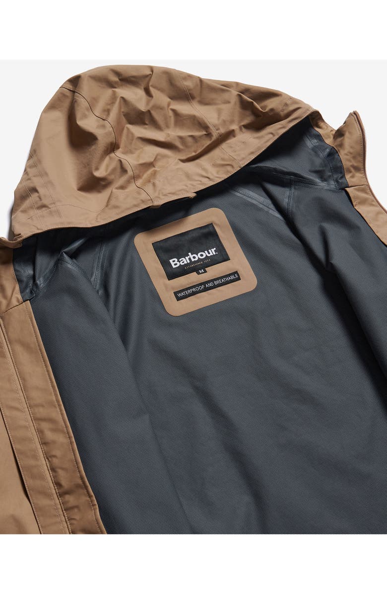 Barbour Whitstone Waterproof Jacket, Alternate, color, Military Brown