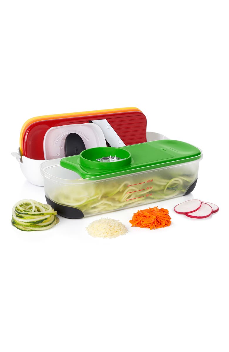 OXO 7-Piece Spiralize, Grate & Slice Set, Alternate, color, 