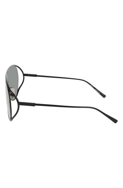 Ferragamo 63mm Oversize Aviator Sunglasses In Black