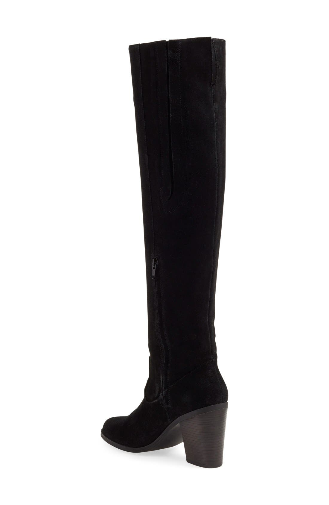 Steve Madden 'Eternul' Over the Knee Block Heel Boot, Alternate, color, 