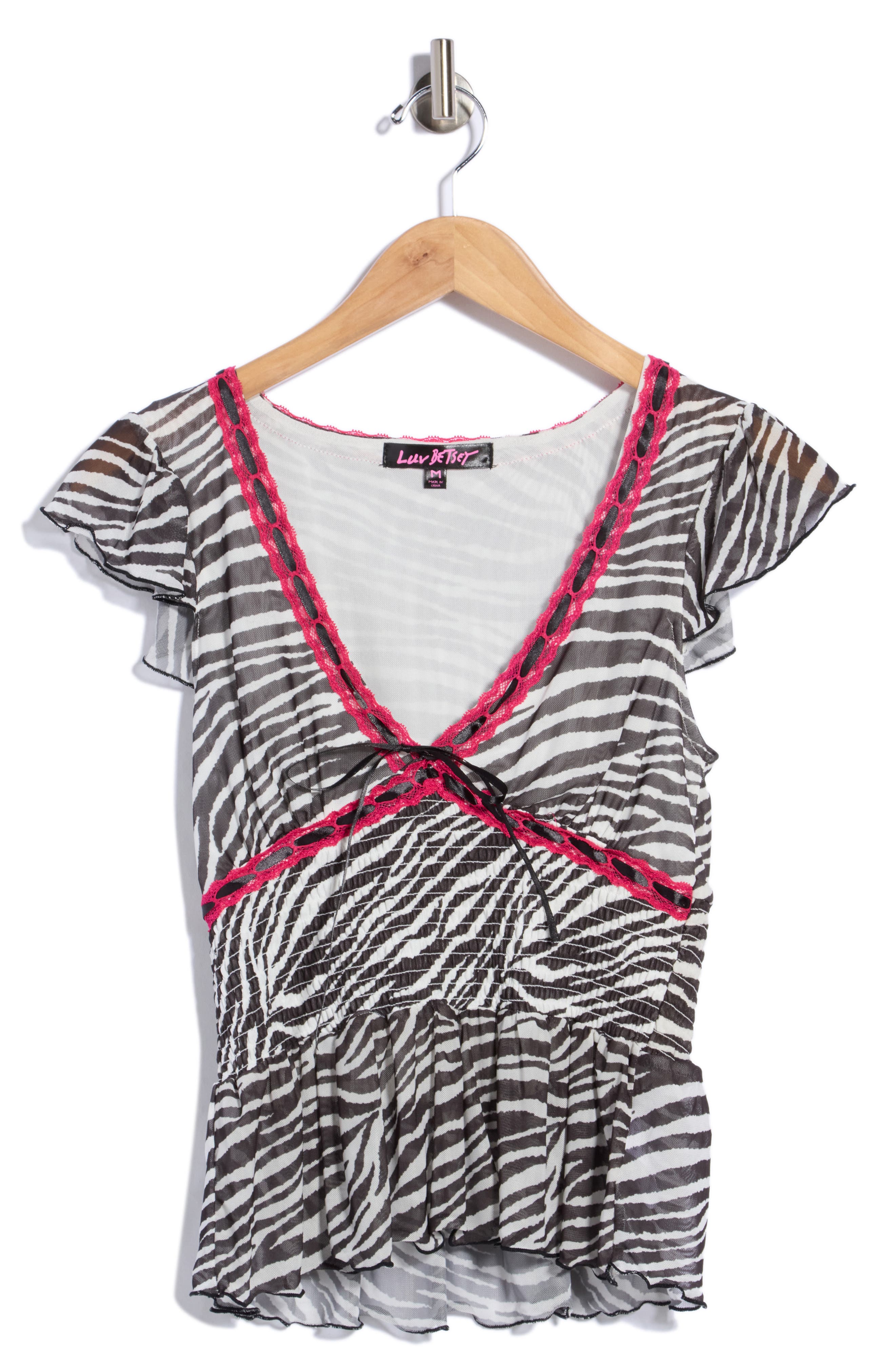 Flutter Sleeve Babydoll Top
