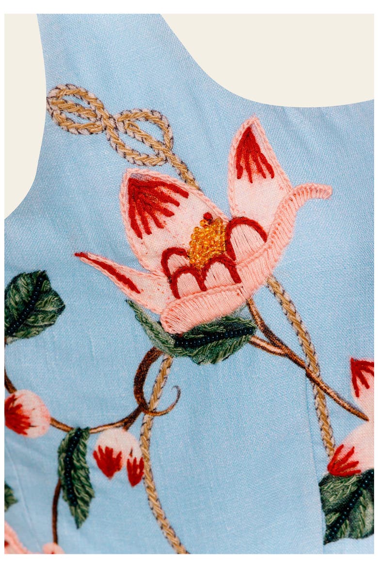 Eslabon  Navegante Cropped Top, Alternate, color, Blue