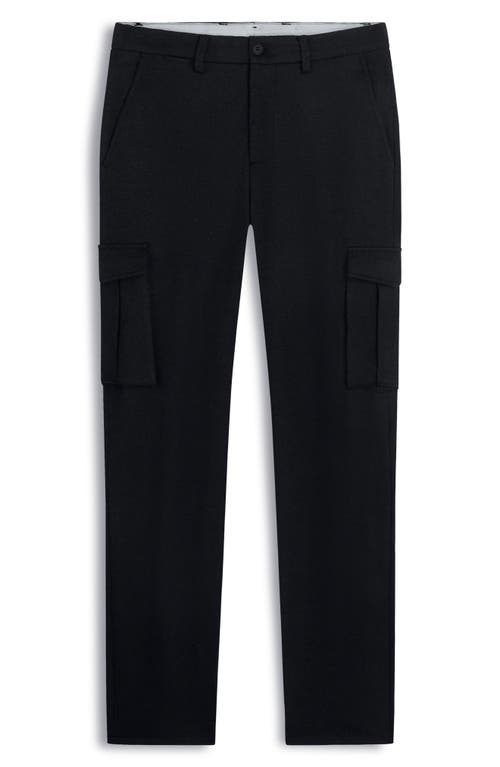 Bugatchi Brushed Knit Flat Front Cargo Pants In Gray