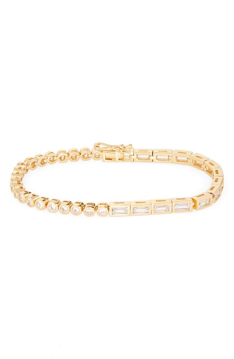 Calissa Bezel Set CZ Tennis Bracelet