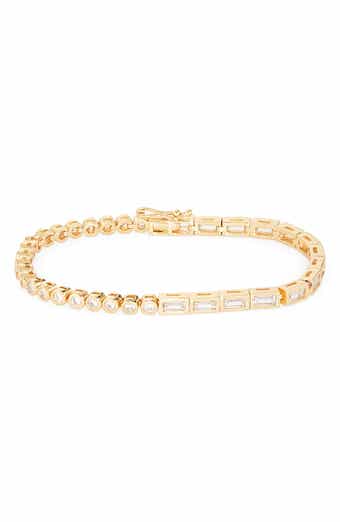 Sterling Forever Calissa Bezel Set CZ Tennis Bracelet