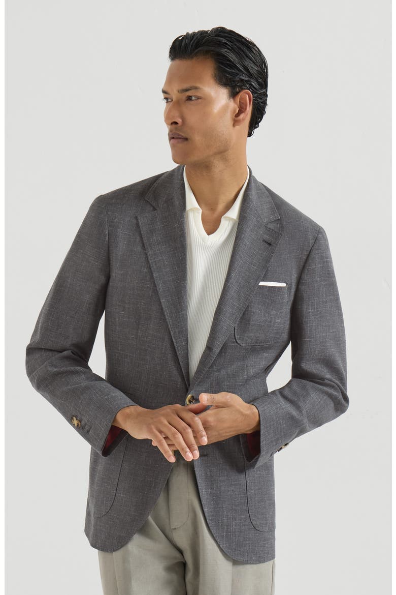 Deconstructed blazer, Main, color, Dark Grey