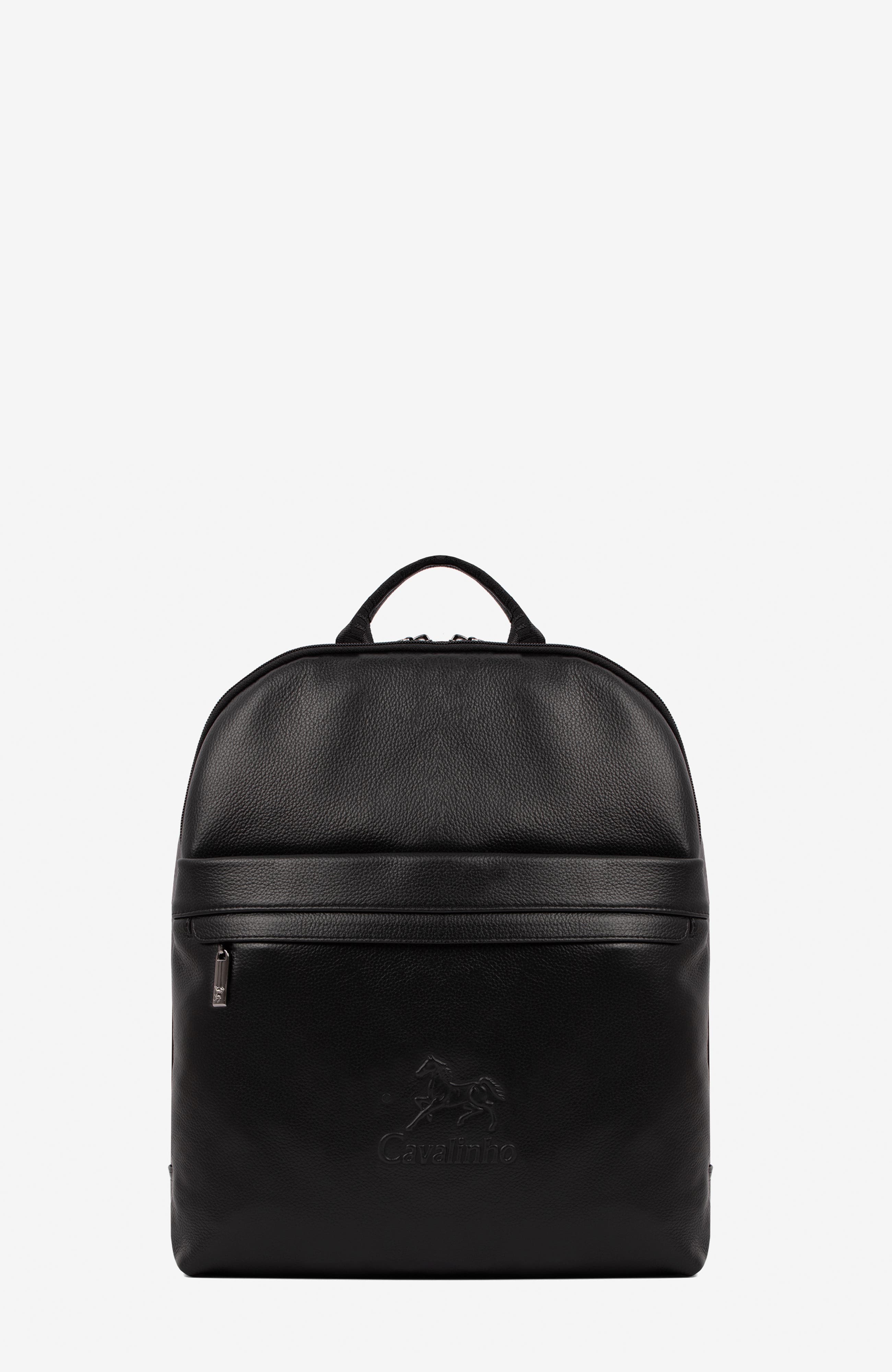 El Cavaleiro 580 Leather Backpack, Main, color, Black