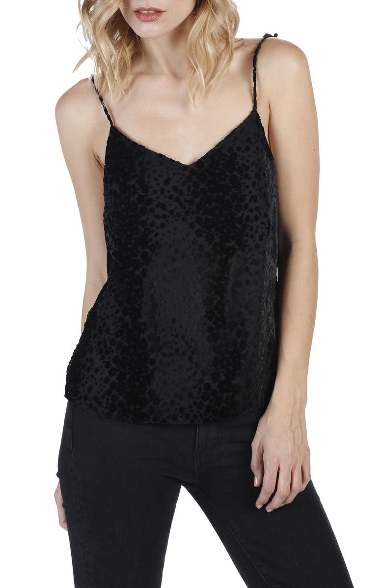 PAIGE Milana Burnout Velvet Tank, Main, color, 