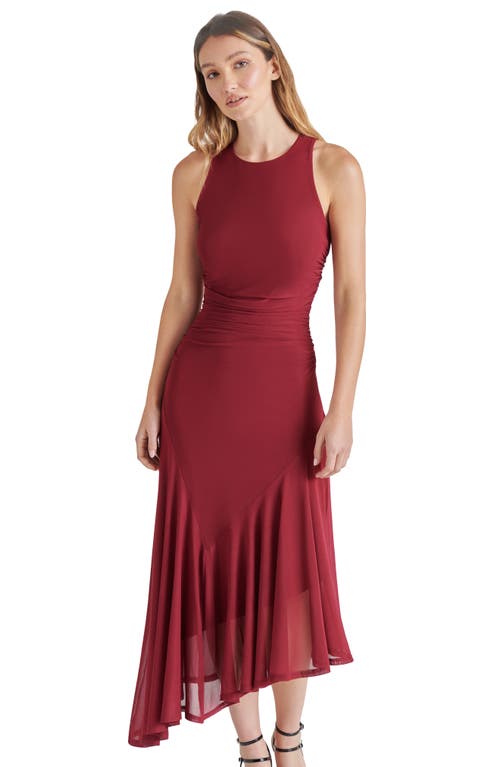 STEVE MADDEN STEVE MADDEN LANEY ASYMMETRIC MESH DRESS