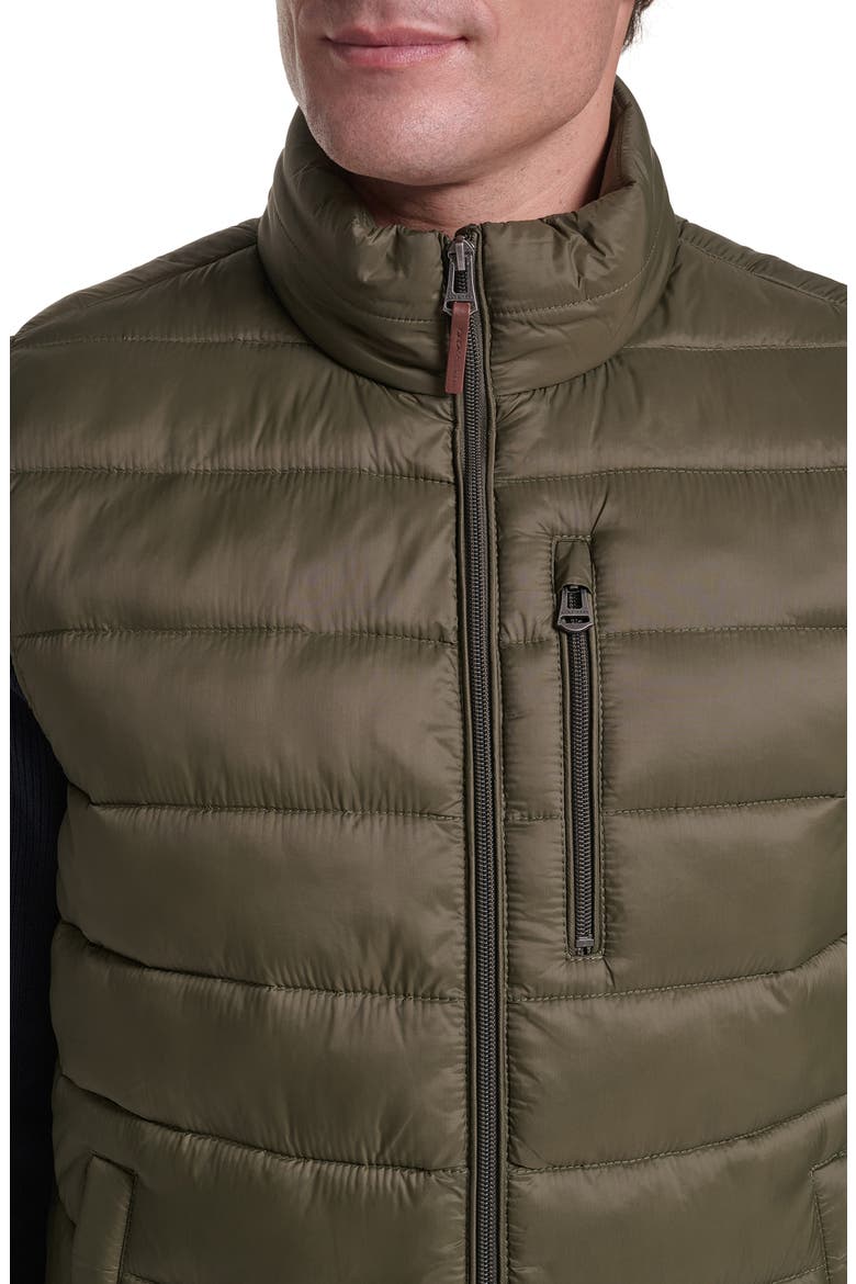 Quilted Zip Front Vest, Alternate, color, ARMY GREEN
