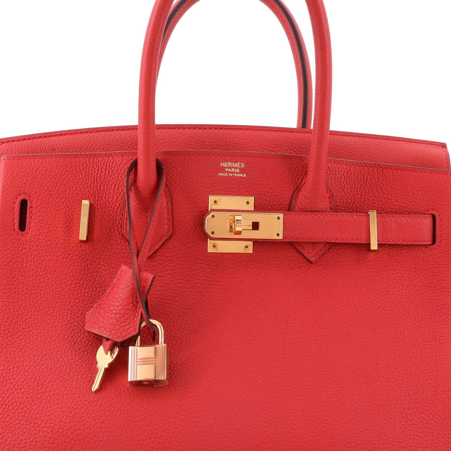 Birkin Handbag Red Togo with Gold Hardware 30, Alternate, color, Geranium