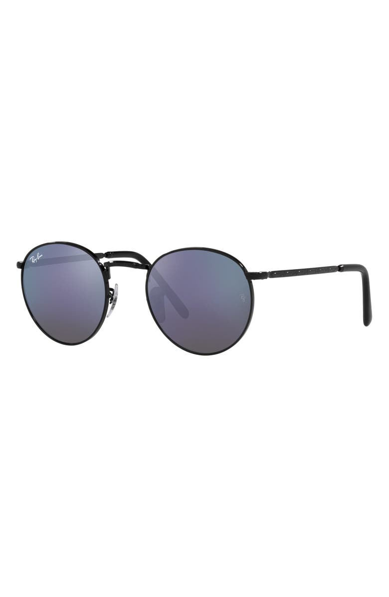 Ray-Ban New Round Mirrored 50mm Phantos Sunglasses, Alternate, color, 