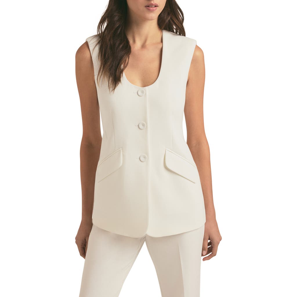 Favorite Daughter The Diana Vest In Ivory