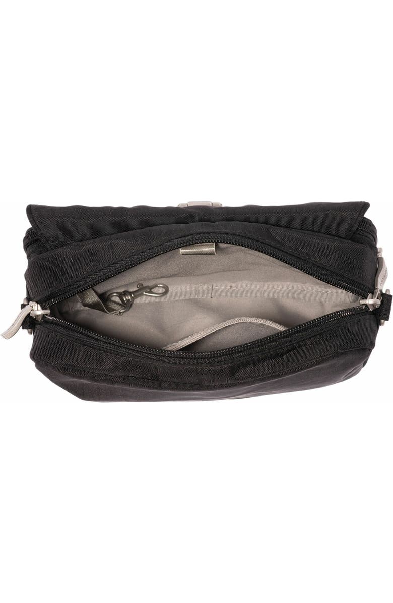 BAGGALLINI Coastal Flip Lock Camera Bag Crossbody, Alternate, color, Black