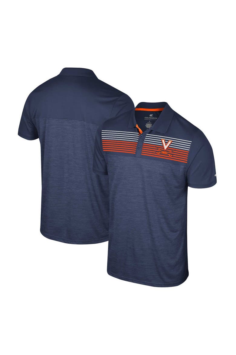 Men's Colosseum Navy Virginia Cavaliers Langmore Polo, Main, color, Navy