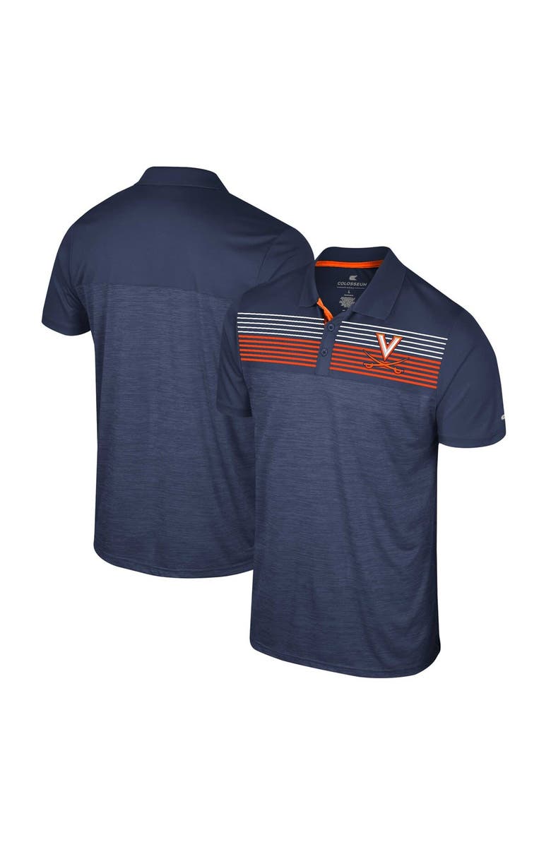 COLOSSEUM Men
s Colosseum Navy Virginia Cavaliers Langmore Polo, Main, color,