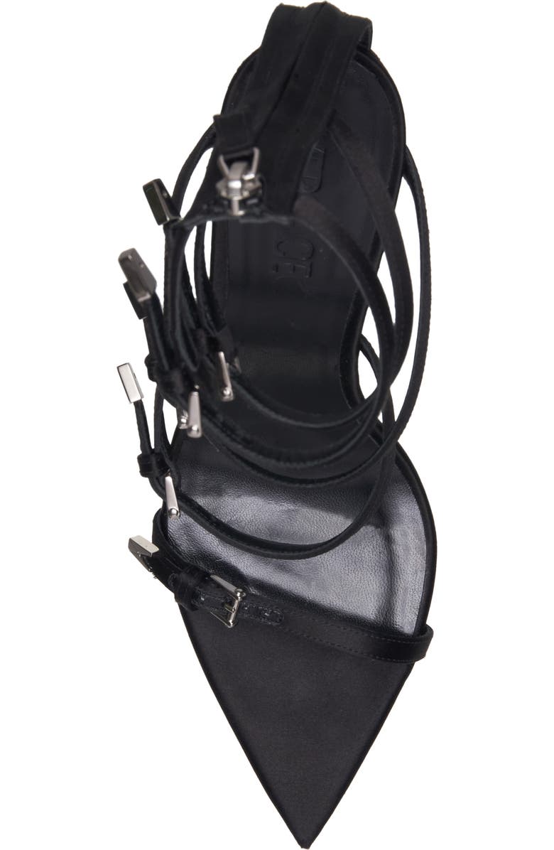 Versace Point Strap Sandal, Alternate, color,