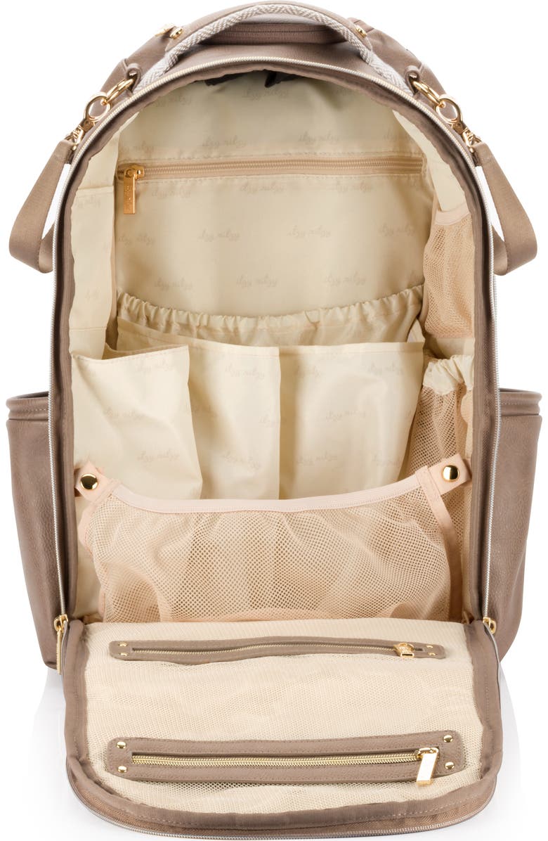 Itzy Ritzy Boss Plus Large Diaper Bag Backpack, Alternate, color, Vanilla Latte