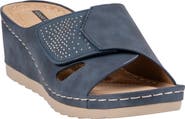 GOOD CHOICE NEW YORK Savina Wedge Slide Sandal