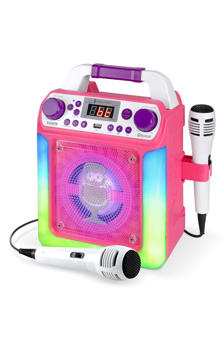 Singing Machine Groove Mini HDMI Karaoke Player with Two Microphones, Alternate, color,