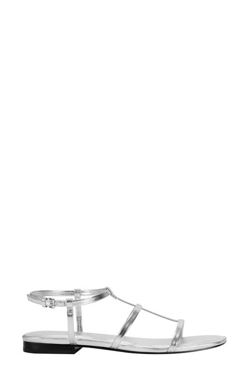 Marc Fisher Ltd Marris Sandal In Metallic Silver