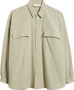 Fear of God Essentials Oversize Oxford Button-Up Shirt