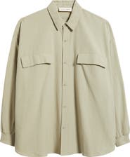 Fear of God Essentials Oversize Oxford Button-Up Shirt