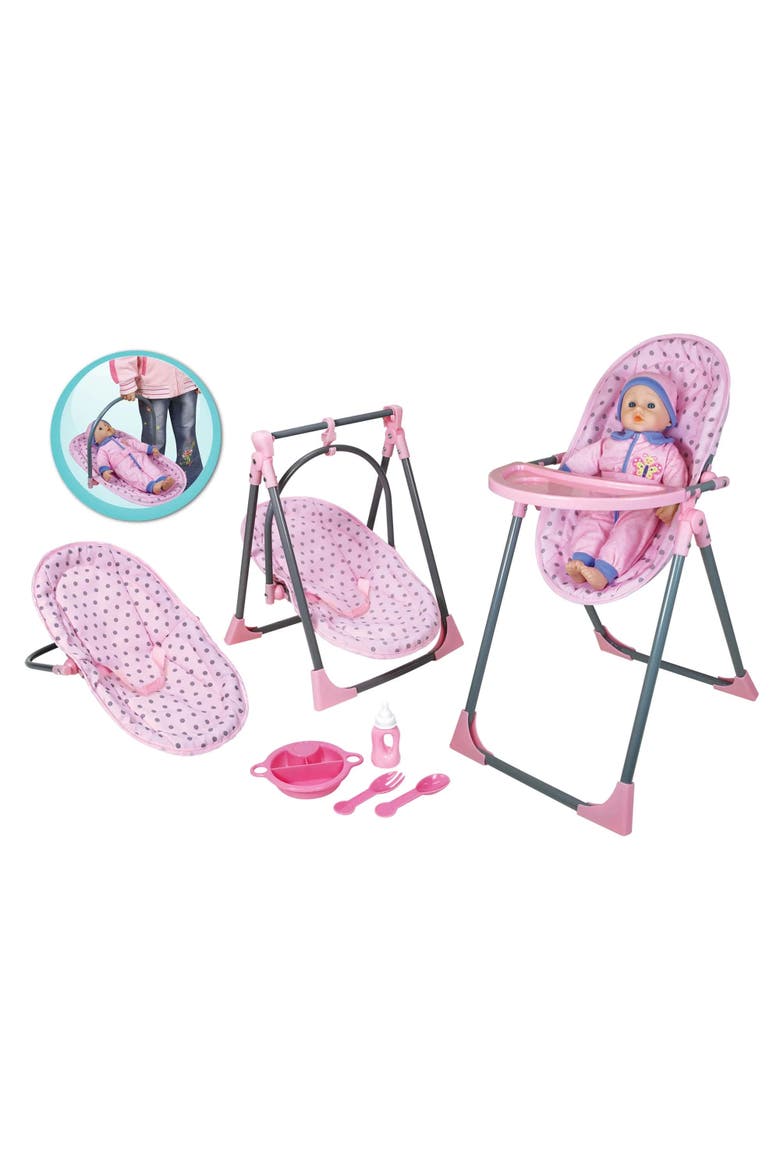 4 In 1 Highchair Set, Pink, Kids, Main, color, Pink